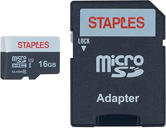16GB MicroSD Card with Adapter - 2 pack